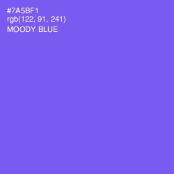 #7A5BF1 - Moody Blue Color Image