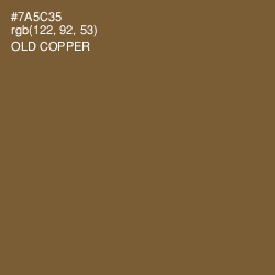 #7A5C35 - Old Copper Color Image