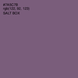 #7A5C7B - Salt Box Color Image