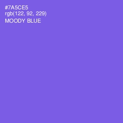 #7A5CE5 - Moody Blue Color Image