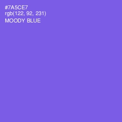 #7A5CE7 - Moody Blue Color Image