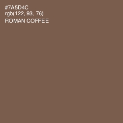 #7A5D4C - Roman Coffee Color Image
