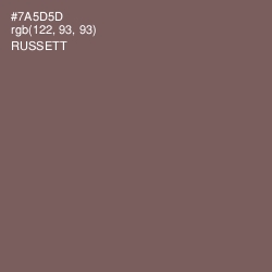 #7A5D5D - Russett Color Image