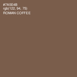 #7A5E4B - Roman Coffee Color Image