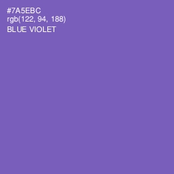 #7A5EBC - Blue Violet Color Image