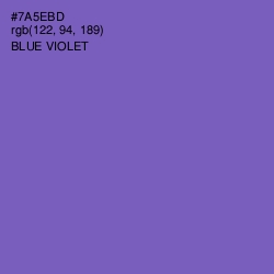 #7A5EBD - Blue Violet Color Image