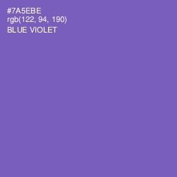 #7A5EBE - Blue Violet Color Image