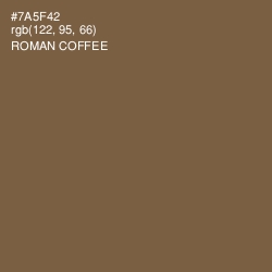 #7A5F42 - Roman Coffee Color Image