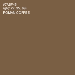 #7A5F45 - Roman Coffee Color Image
