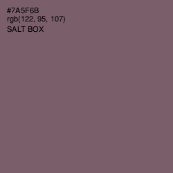 #7A5F6B - Salt Box Color Image