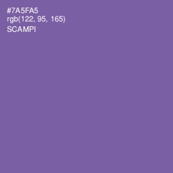 #7A5FA5 - Scampi Color Image