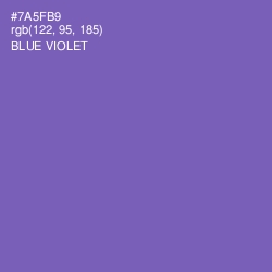 #7A5FB9 - Blue Violet Color Image