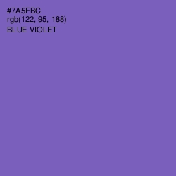 #7A5FBC - Blue Violet Color Image