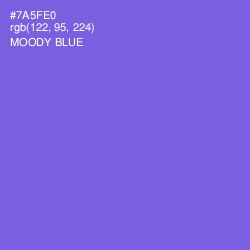 #7A5FE0 - Moody Blue Color Image