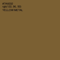 #7A6032 - Yellow Metal Color Image