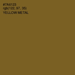 #7A6123 - Yellow Metal Color Image