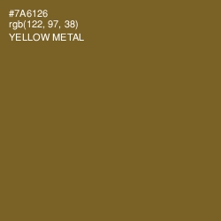 #7A6126 - Yellow Metal Color Image