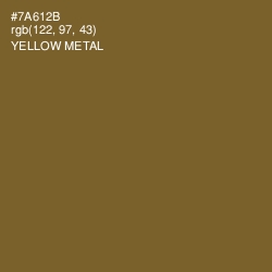 #7A612B - Yellow Metal Color Image