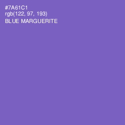 #7A61C1 - Blue Marguerite Color Image