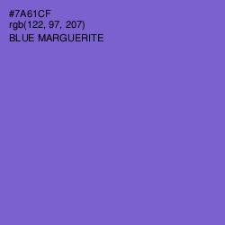 #7A61CF - Blue Marguerite Color Image