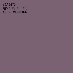 #7A6273 - Old Lavender Color Image