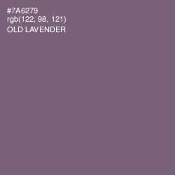 #7A6279 - Old Lavender Color Image