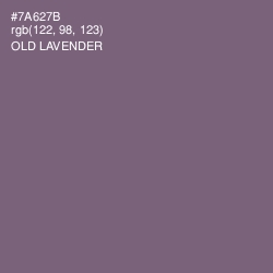 #7A627B - Old Lavender Color Image