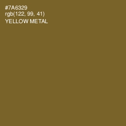 #7A6329 - Yellow Metal Color Image