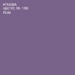 #7A638A - Rum Color Image