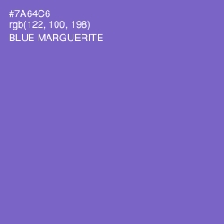 #7A64C6 - Blue Marguerite Color Image