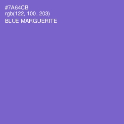 #7A64CB - Blue Marguerite Color Image