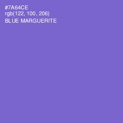 #7A64CE - Blue Marguerite Color Image