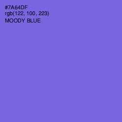 #7A64DF - Moody Blue Color Image