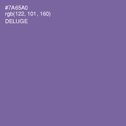 #7A65A0 - Deluge Color Image