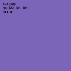 #7A65B8 - Deluge Color Image