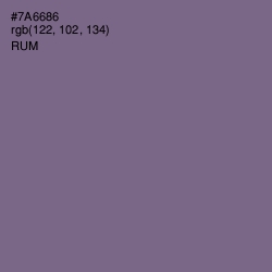 #7A6686 - Rum Color Image