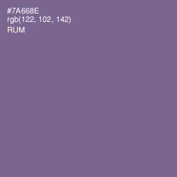 #7A668E - Rum Color Image
