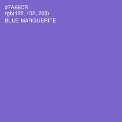 #7A66CB - Blue Marguerite Color Image