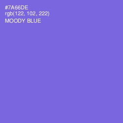 #7A66DE - Moody Blue Color Image