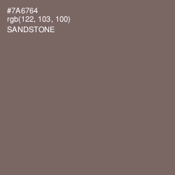 #7A6764 - Sandstone Color Image