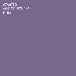 #7A678D - Rum Color Image