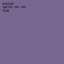 #7A678F - Rum Color Image