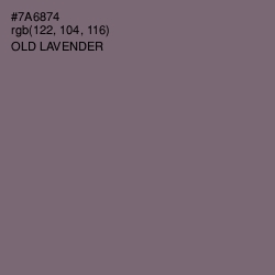 #7A6874 - Old Lavender Color Image