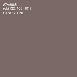 #7A6965 - Sandstone Color Image
