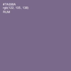#7A698A - Rum Color Image