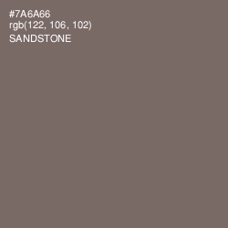 #7A6A66 - Sandstone Color Image