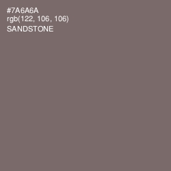 #7A6A6A - Sandstone Color Image