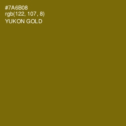 #7A6B08 - Yukon Gold Color Image