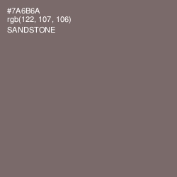 #7A6B6A - Sandstone Color Image