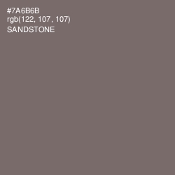 #7A6B6B - Sandstone Color Image